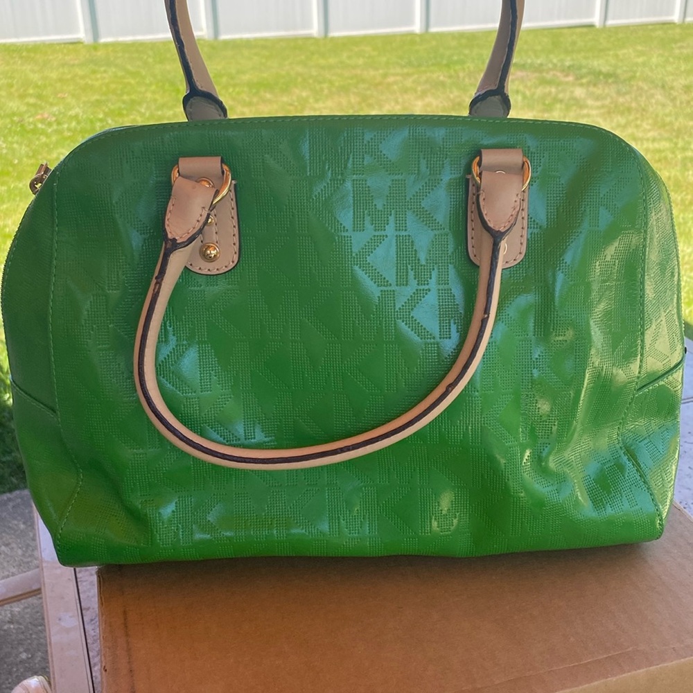 Michael Kors Kelly Green patent leather